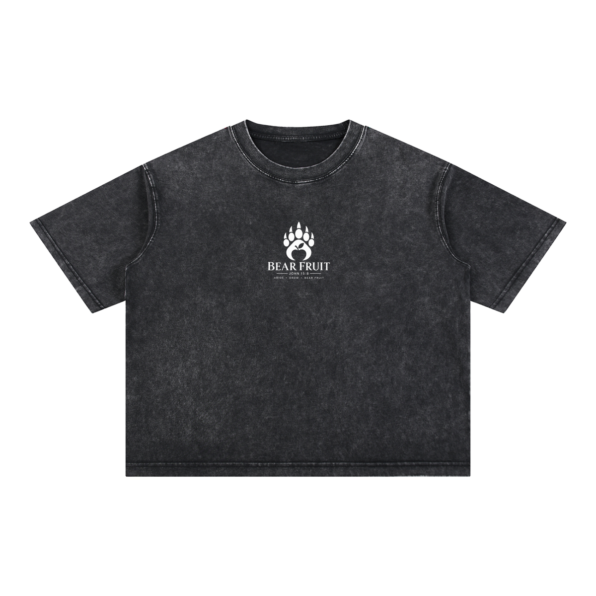 Be Still in the Flesh - Mineral Wash Boxy Cotton T-Shirt