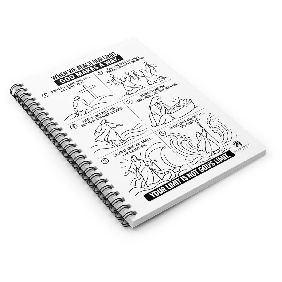 God Makes a Way Journal-Spiral Notebook | 118 Ruled Pages, 6 × 8 in