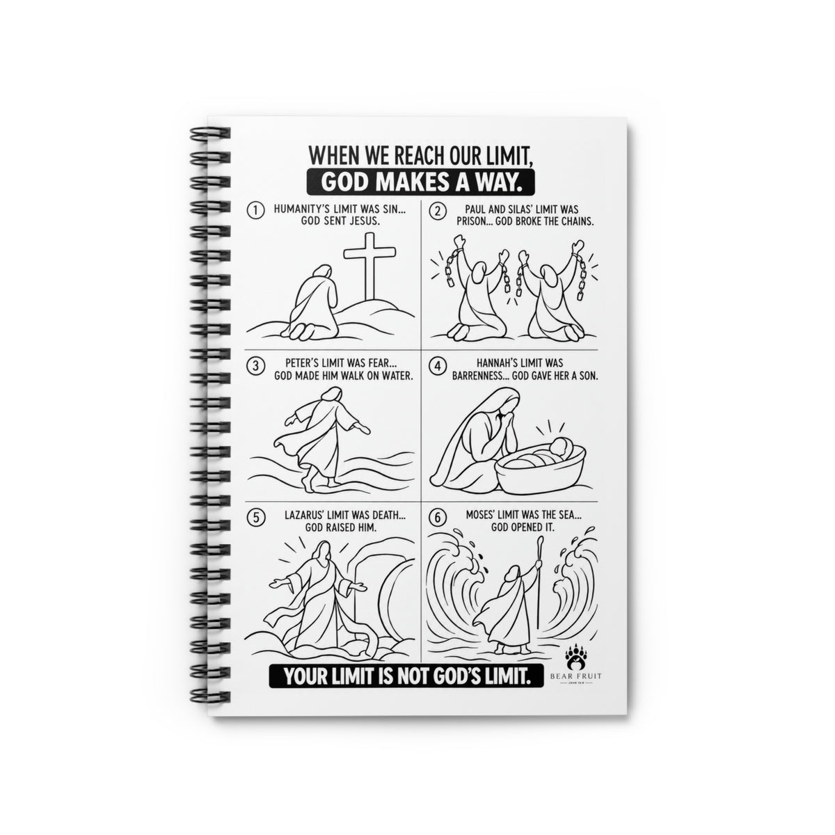 God Makes a Way Journal-Spiral Notebook | 118 Ruled Pages, 6 × 8 in