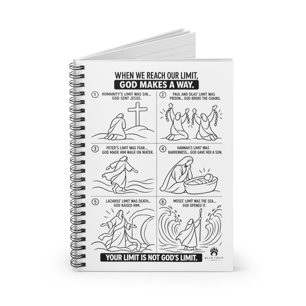 God Makes a Way Journal-Spiral Notebook | 118 Ruled Pages, 6 × 8 in