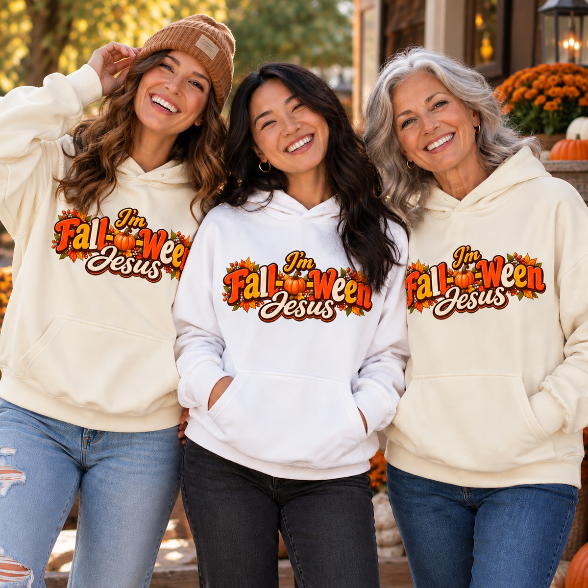 I'm Fall-O-Ween Jesus- Oversize fleece hoodie