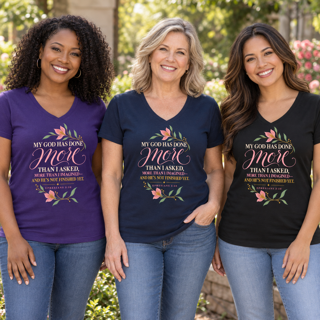 My God Women's Faith V-Neck T-Shirt