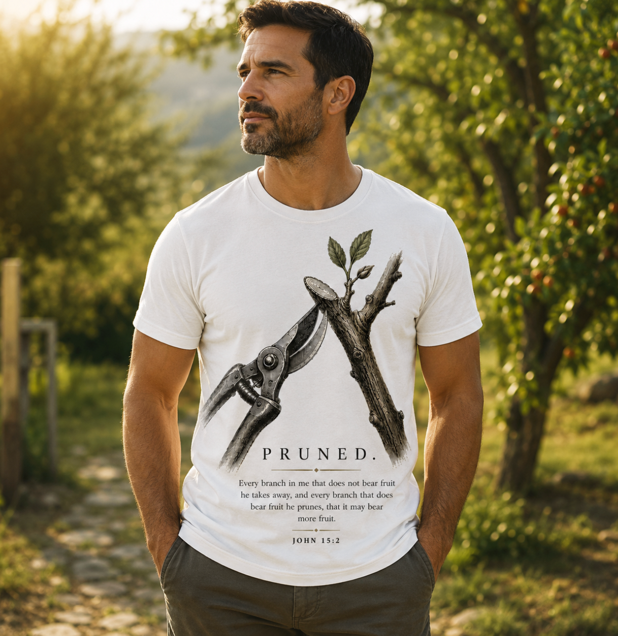 Pruned  Faith T-Shirt / BEAR FRUIT