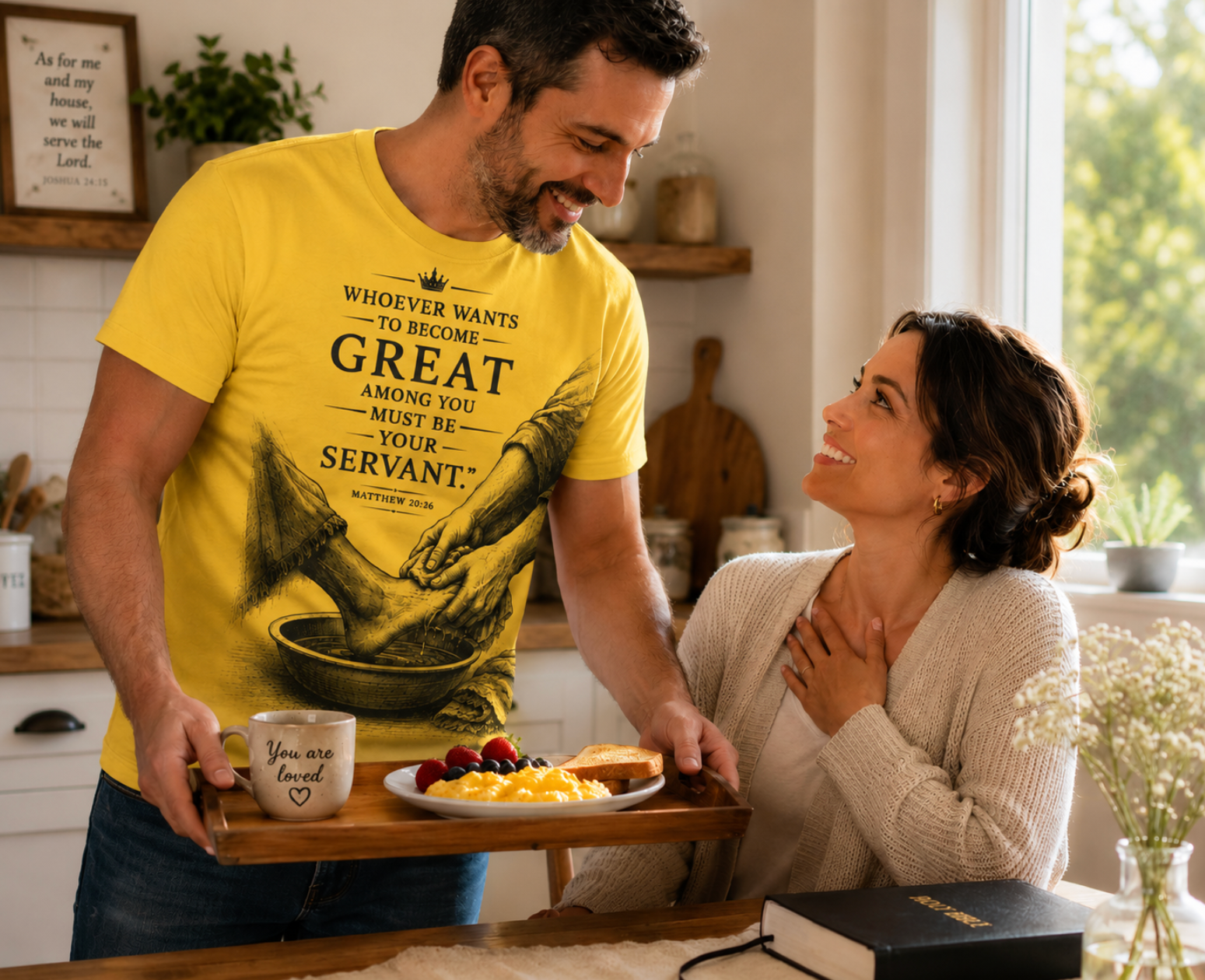 Servant Man Tee / Premium Cotton T-Shirt / BEAR FRUIT