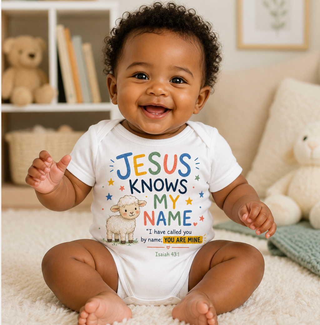 Jesus Knows My Name | Faith Baby Bodysuit