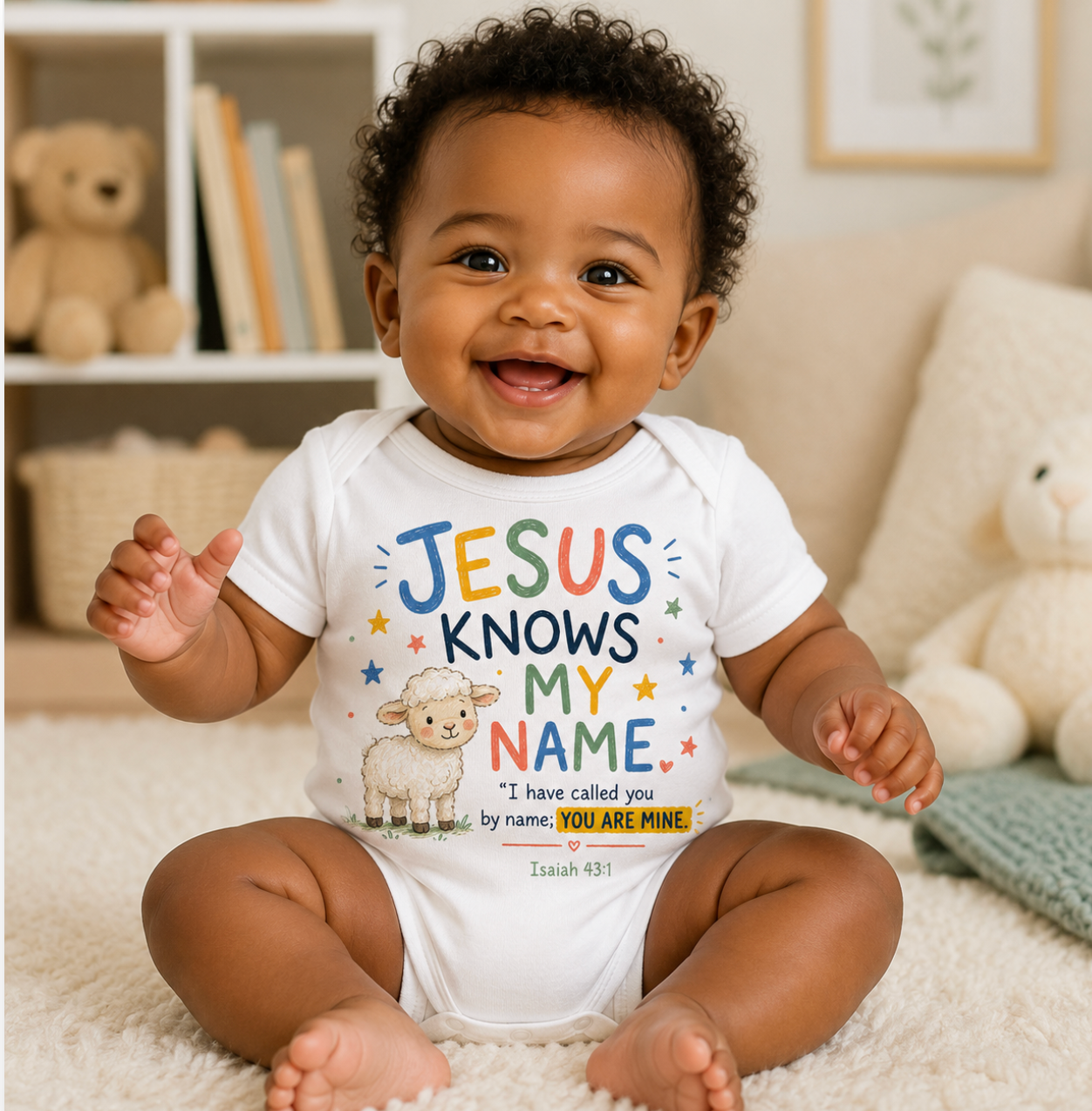 Jesus Knows My Name | Faith Baby Bodysuit
