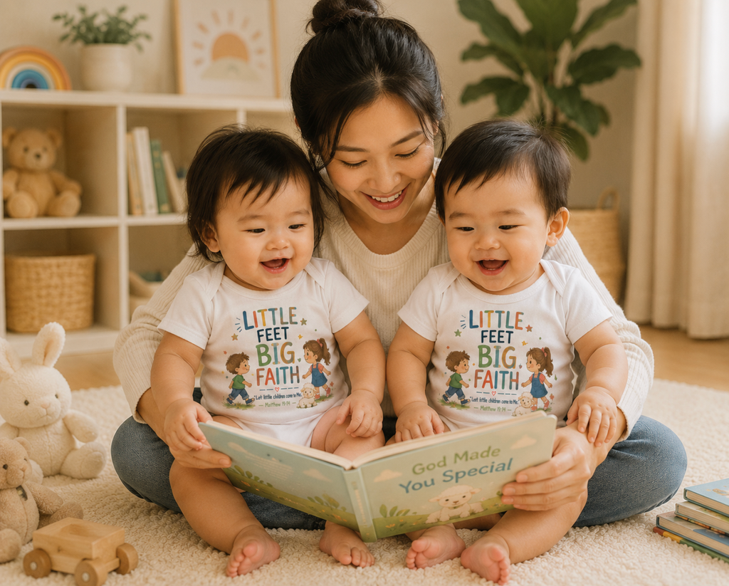 Little Feet Baby Onesie / BEAR FRUIT