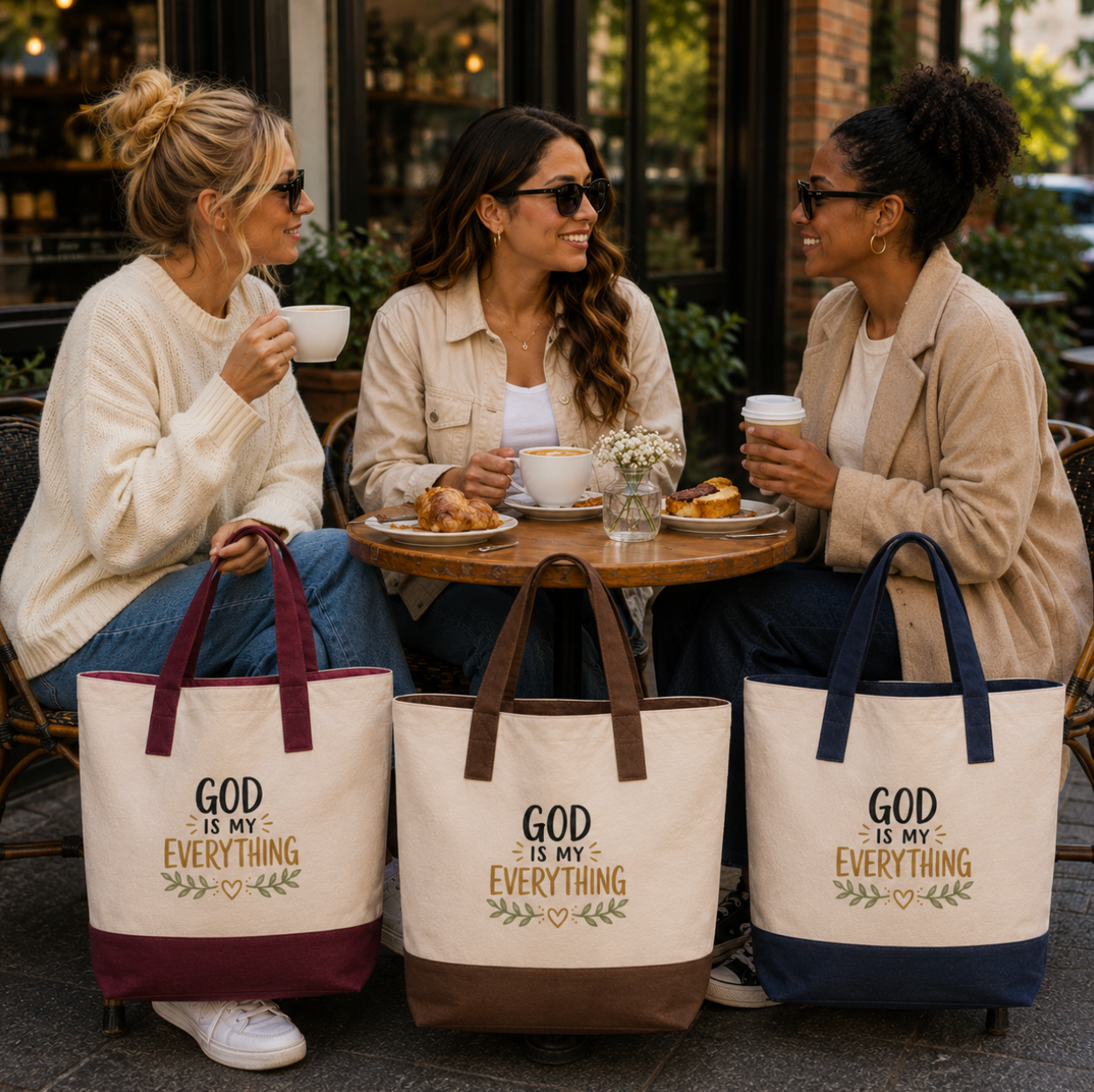 God is My Everything Tote Bag