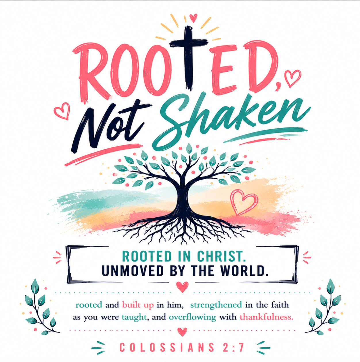 Rooted Teenager Faith Tee / BEAR FRUIT