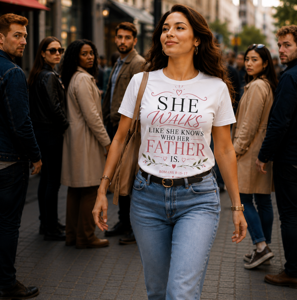 She Walks White Relaxed Tee / BEAR FRUIT