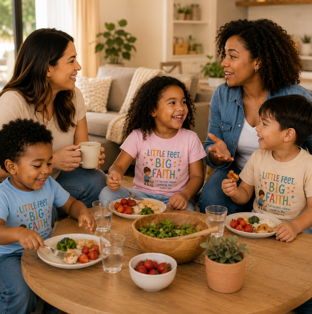 Little Feet Toddler Tee | Faith-Inspired Kids' T-Shirt | BEAR FRUIT