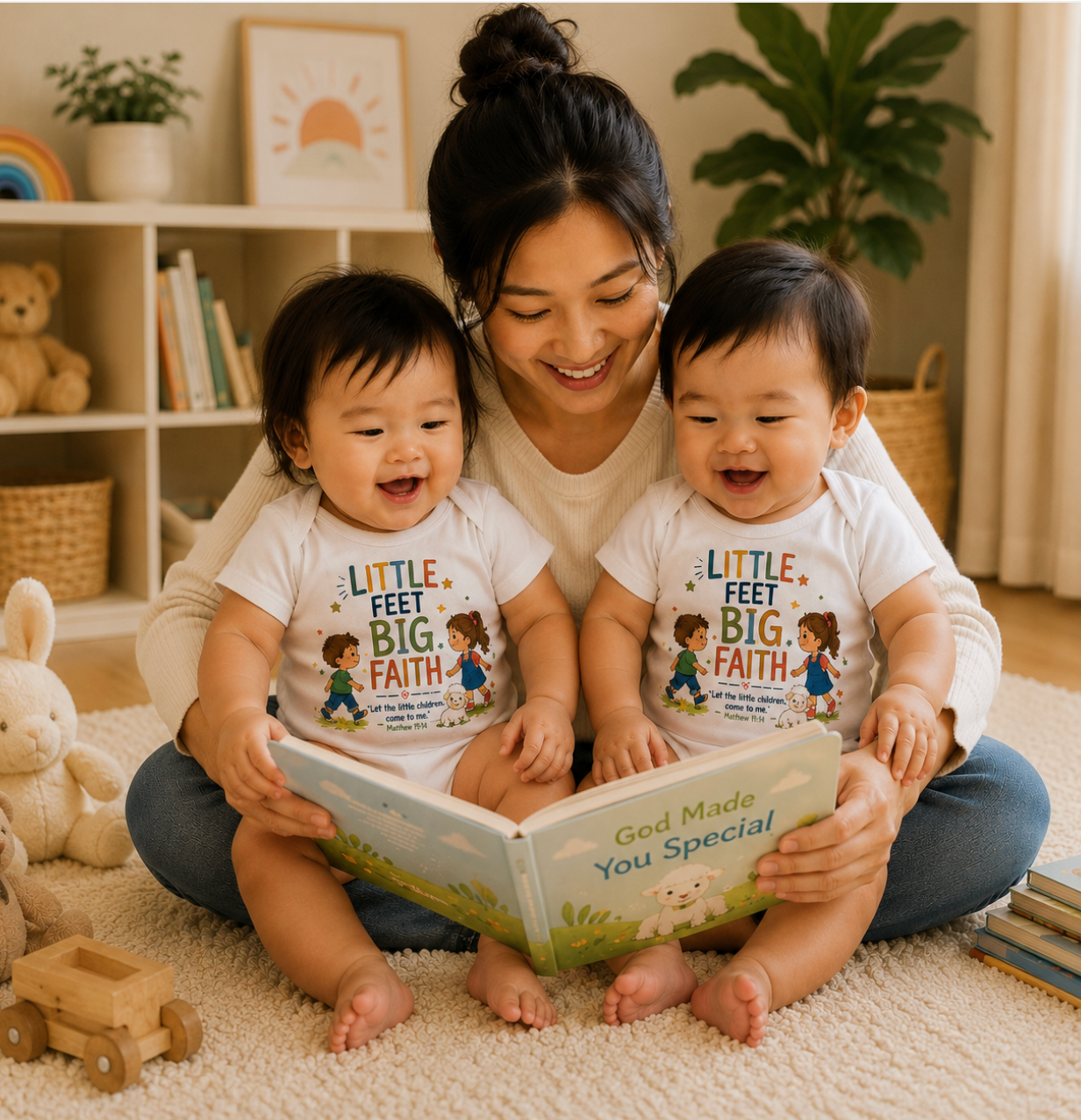 Little Feet Baby Onesie / BEAR FRUIT