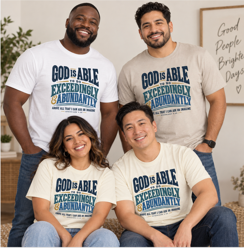 God Is Able Neutral Faith T-Shirt