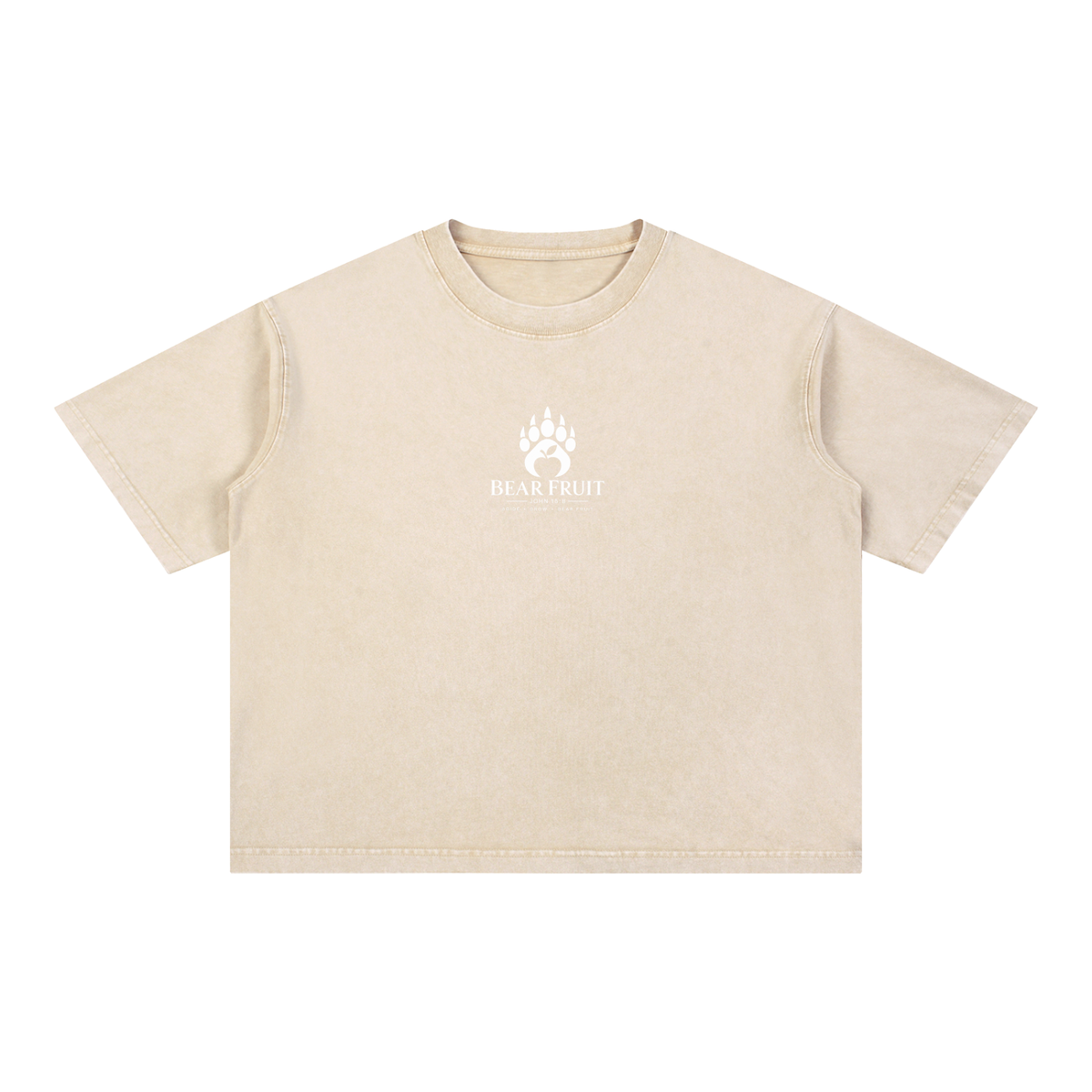 Be Still in the Flesh - Mineral Wash Boxy Cotton T-Shirt
